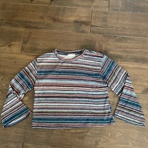 Flared sleeve sweater